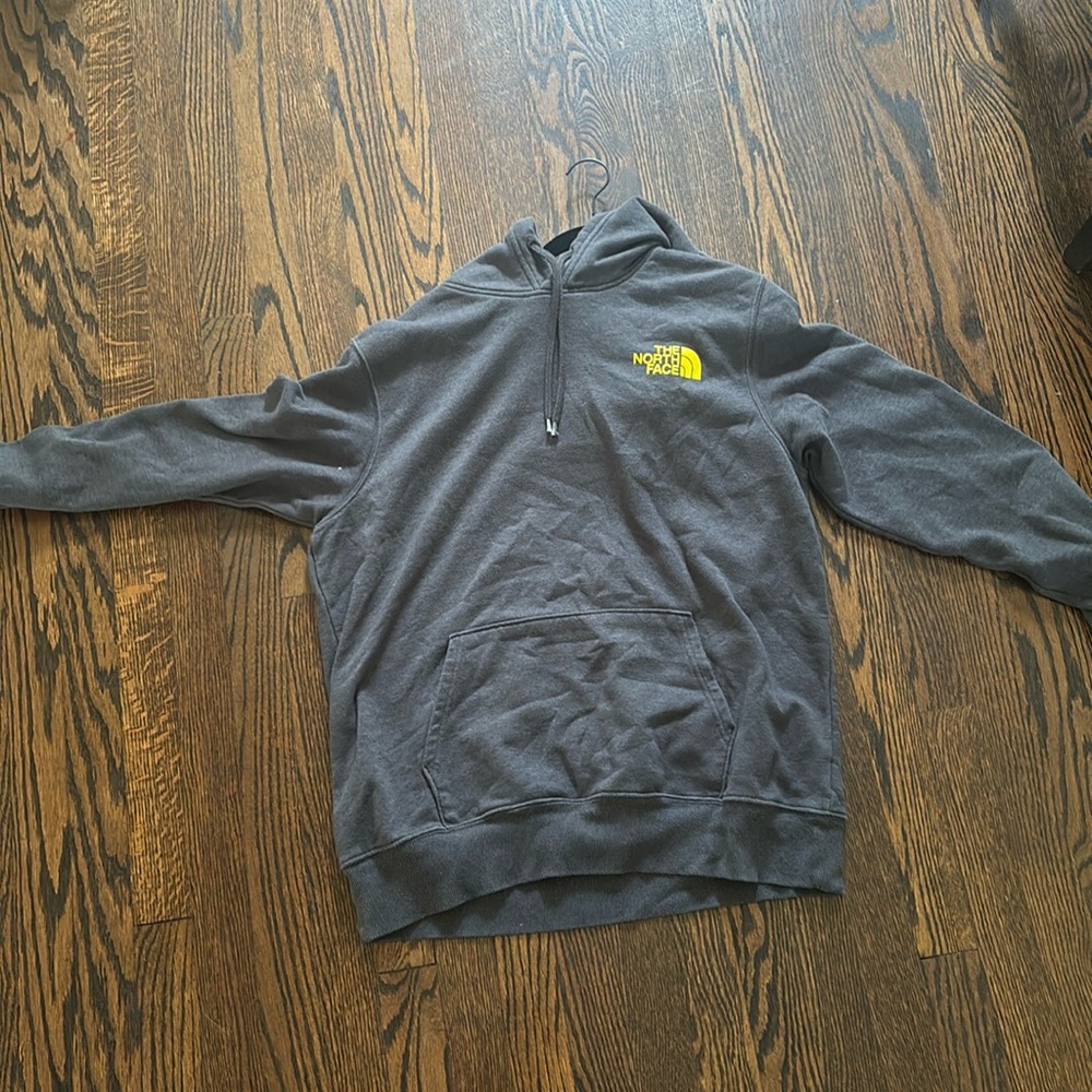 Grey north face hoodie